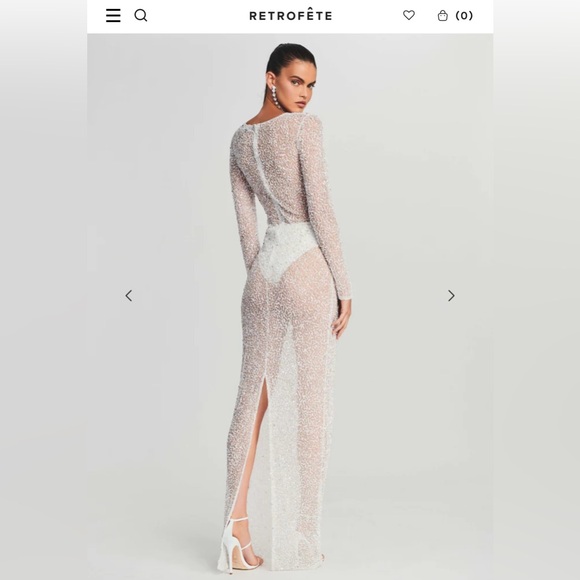 Retrofete Heidi Sequin Gown - XS - Picture 4 of 6